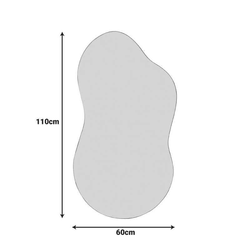 Καθρέπτης Amaya pakoworld 60x1x110εκ - Image 2