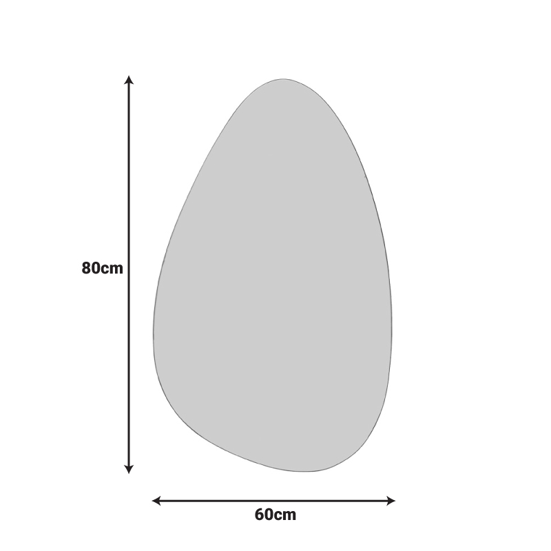 Καθρέπτης Spegio pakoworld 50x1x80εκ - Image 2