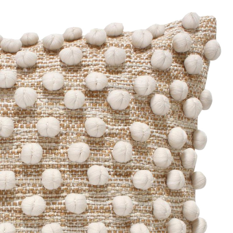 Μαξιλάρι Finne Inart βαμβακερό σε μπεζ απόχρωση 45x45εκ - Image 2