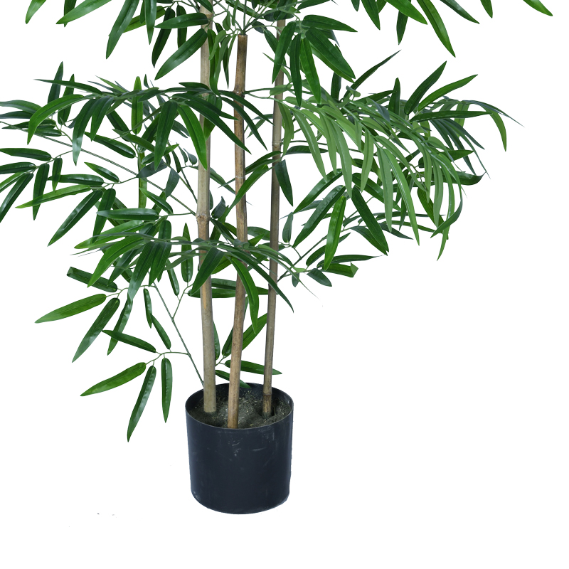 Διακοσμητικό φυτό Bamboo σε γλάστρα Inart πράσινο pp Υ130εκ - Image 3