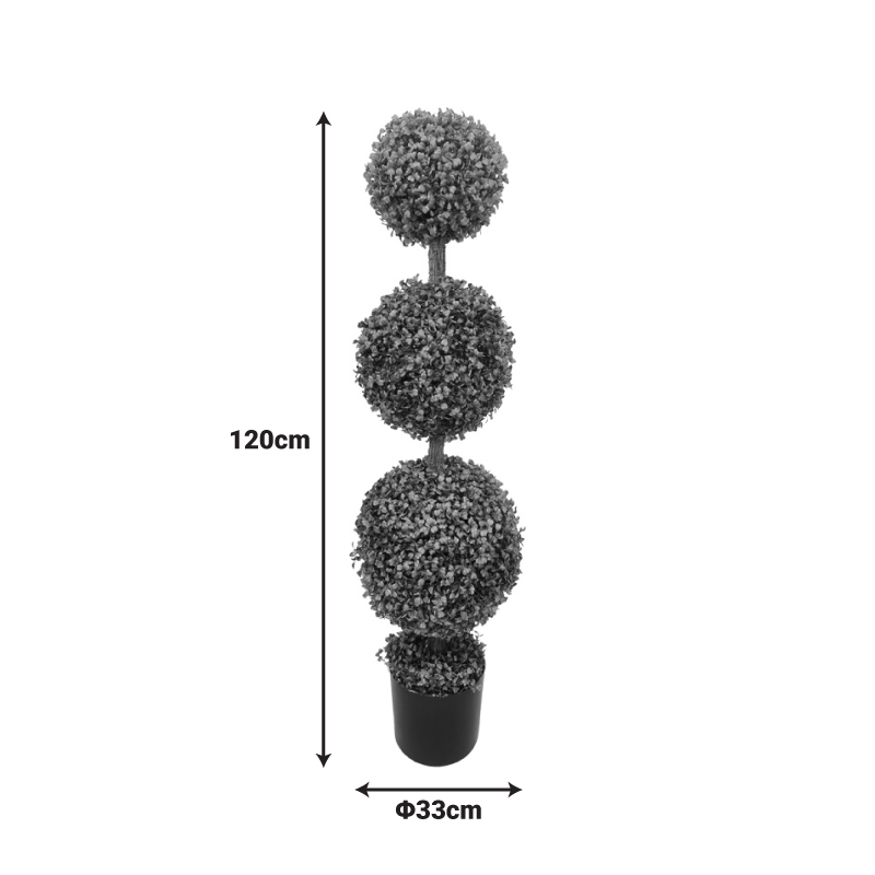 Διακοσμητικό φυτό Bolla IIΙ σε γλάστρα Inart πράσινο pp Φ33x120εκ - Image 2