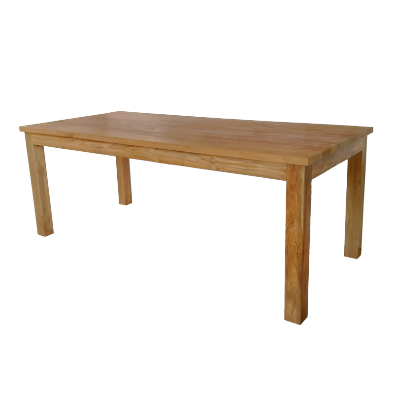 Τραπέζι Wooly pakoworld teak ξύλο σε φυσική απόχρωση 220x90x75εκ - Image 2