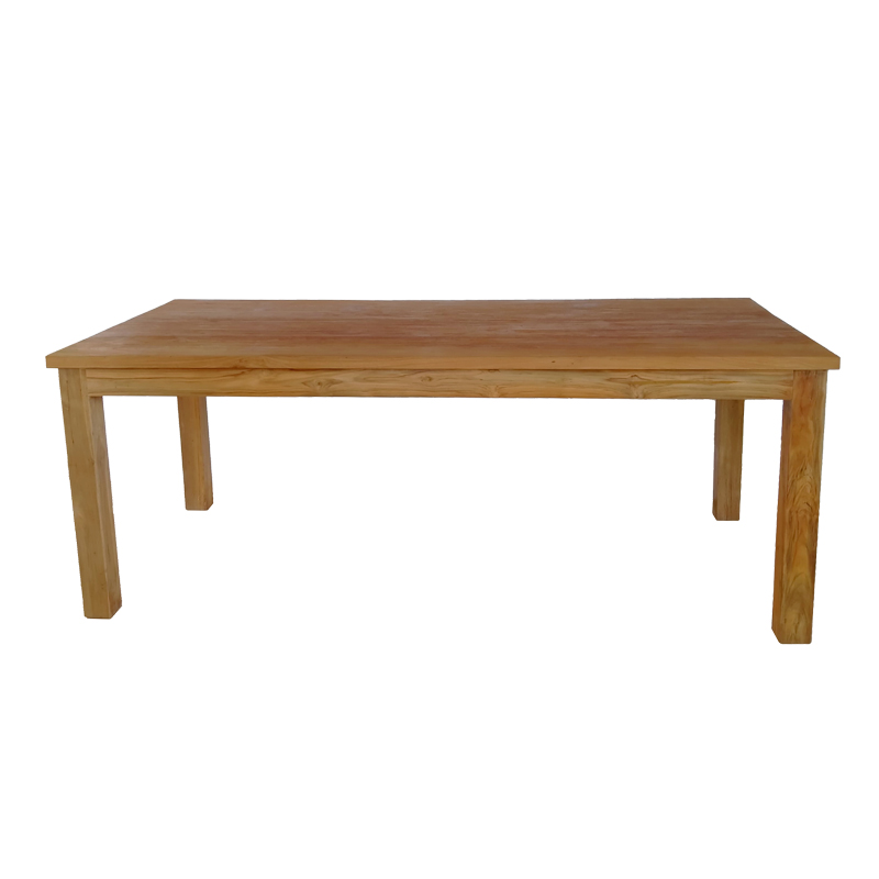 Τραπέζι Wooly pakoworld teak ξύλο σε φυσική απόχρωση 220x90x75εκ - Image 4