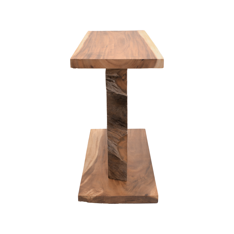 Κονσόλα Nasiol Inart teak ξύλο σε φυσική απόχρωση 120x40x75εκ - Image 4