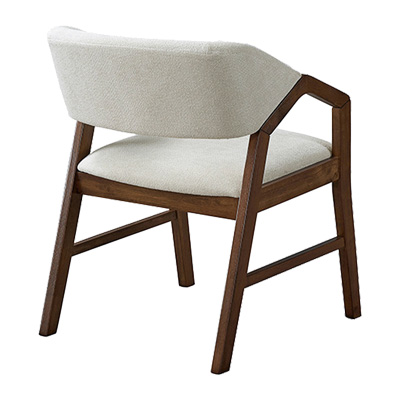 Τραπεζαρία Eleganza-Livia pakoworld σετ 7τεμ mdf σε καρυδί-εκρού απόχρωση 180x99x75.8εκ - Image 3