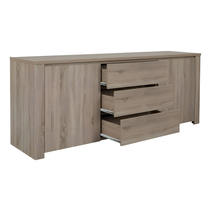 Μπουφές Kalya pakoworld σε sonoma απόχρωση 220x49x89.5εκ - Image 4