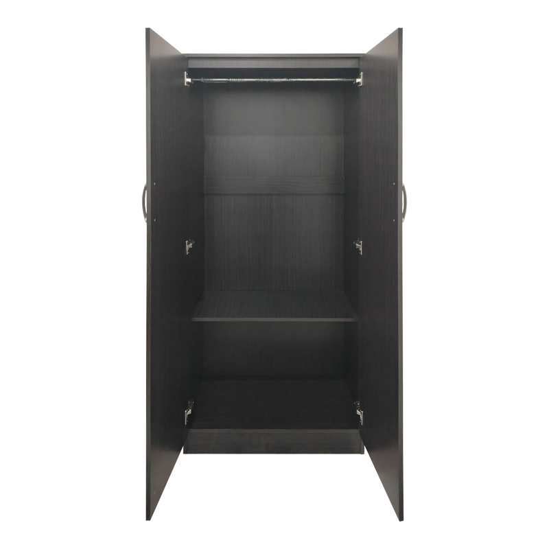 Ντουλάπα τετράφυλλη με πατάρι Athos Ι pakoworld wenge 160x42x240εκ - Image 3