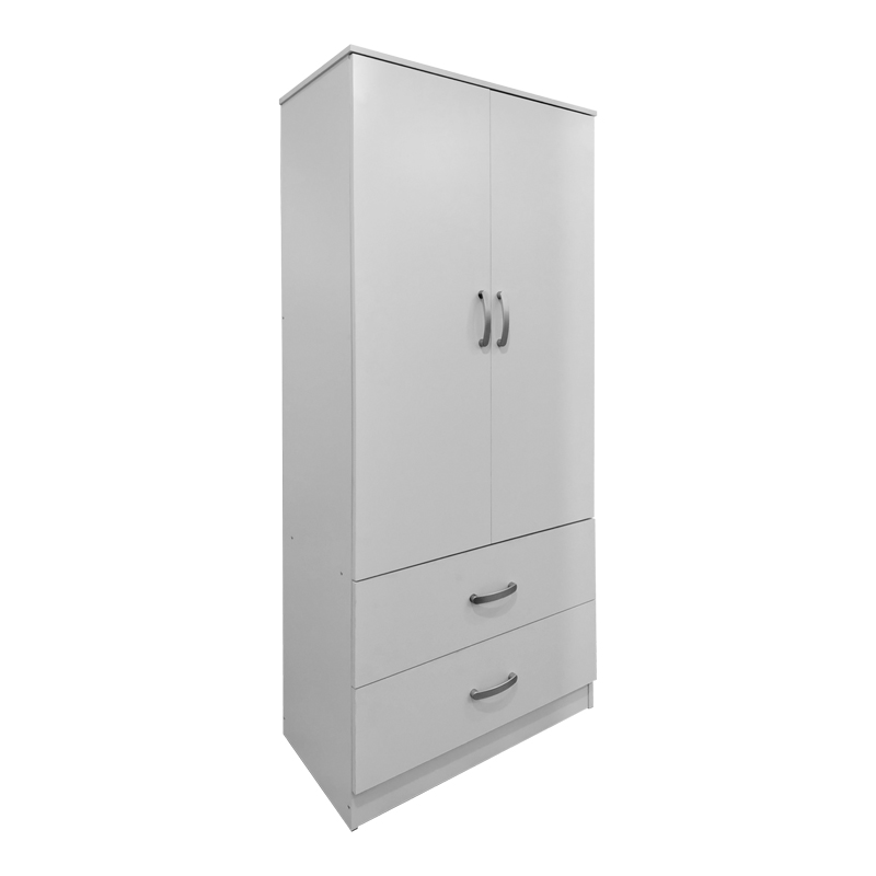 Ντουλάπα εξάφυλλη με πατάρι Athos I pakoworld sonoma-ανθρακί 240x42x240εκ - Image 2