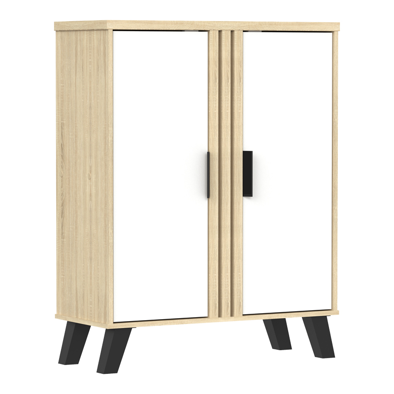 Παπουτσοθήκη-ντουλάπι Shoby pakoworld λευκό-sonoma 70.5x30x91εκ - Image 3