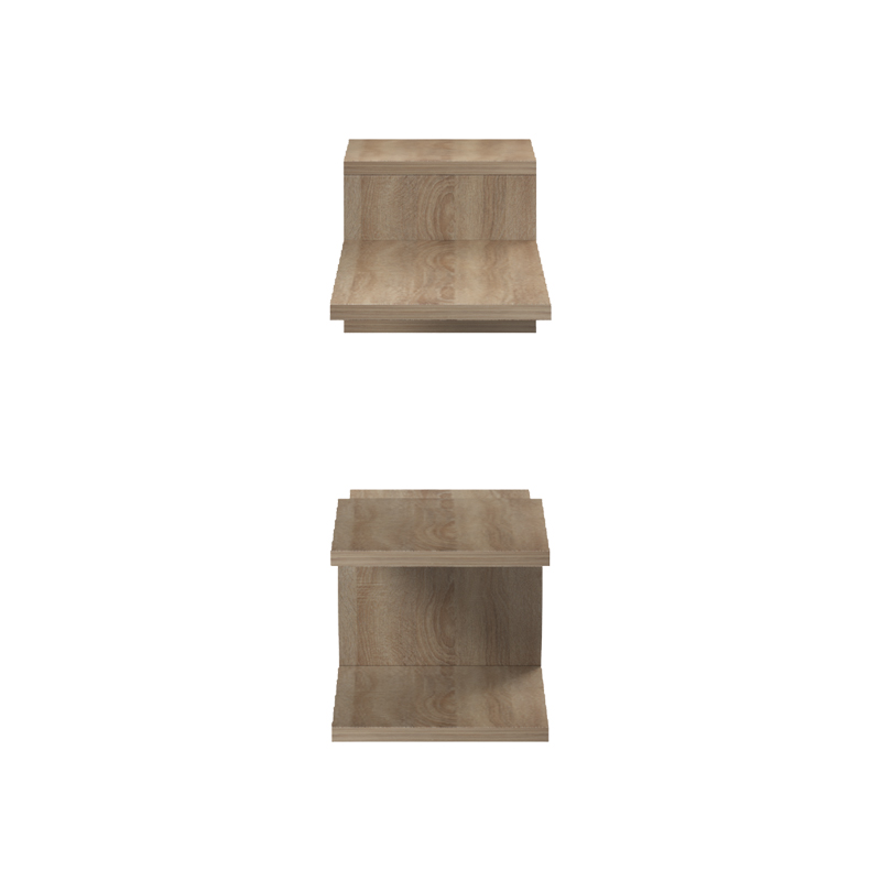 Ραφιέρα τοίχου Sumpa pakoworld 2 τεμ sonoma 65x20x18εκ - Image 4