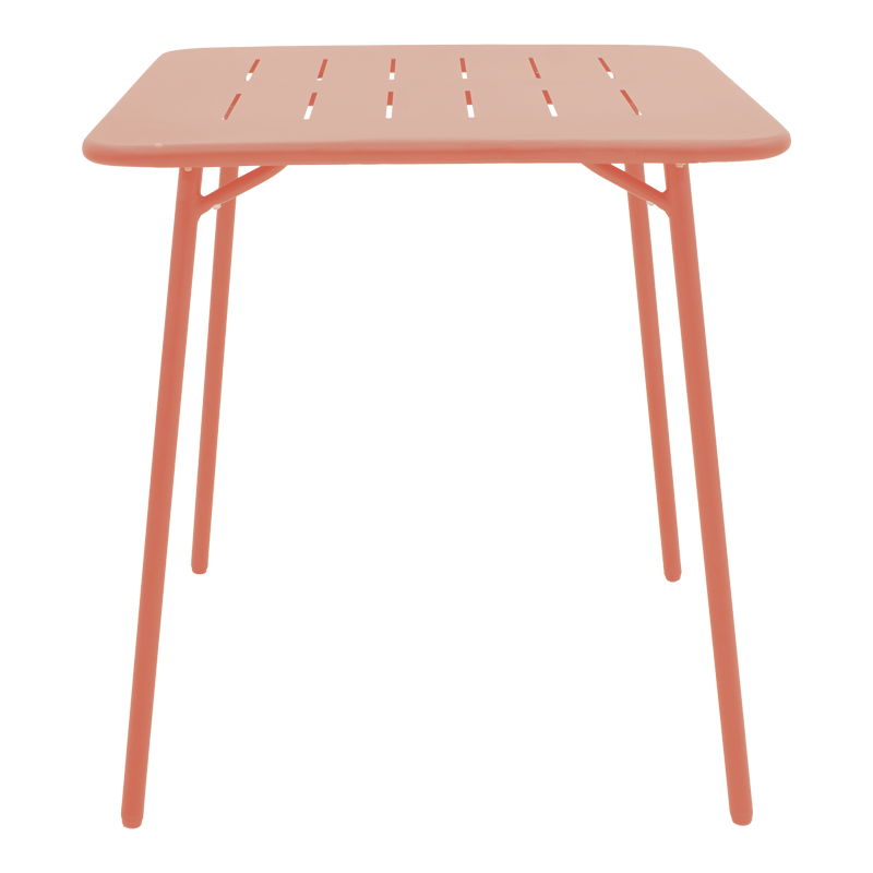 Τραπεζαρία Moraja Deraby pakoworld σετ 3τεμ terracotta μέταλλο 70x70x73εκ - Image 4
