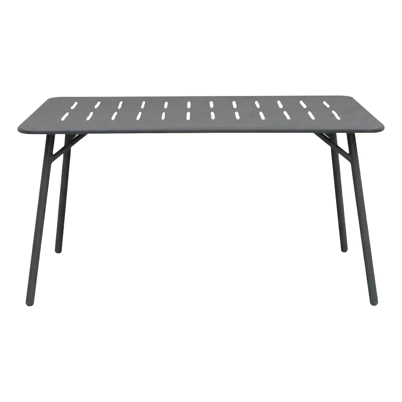 Τραπεζαρία Moraja Deraby pakoworld σετ 5τεμ μαύρο μέταλλο 140x80x72εκ - Image 4