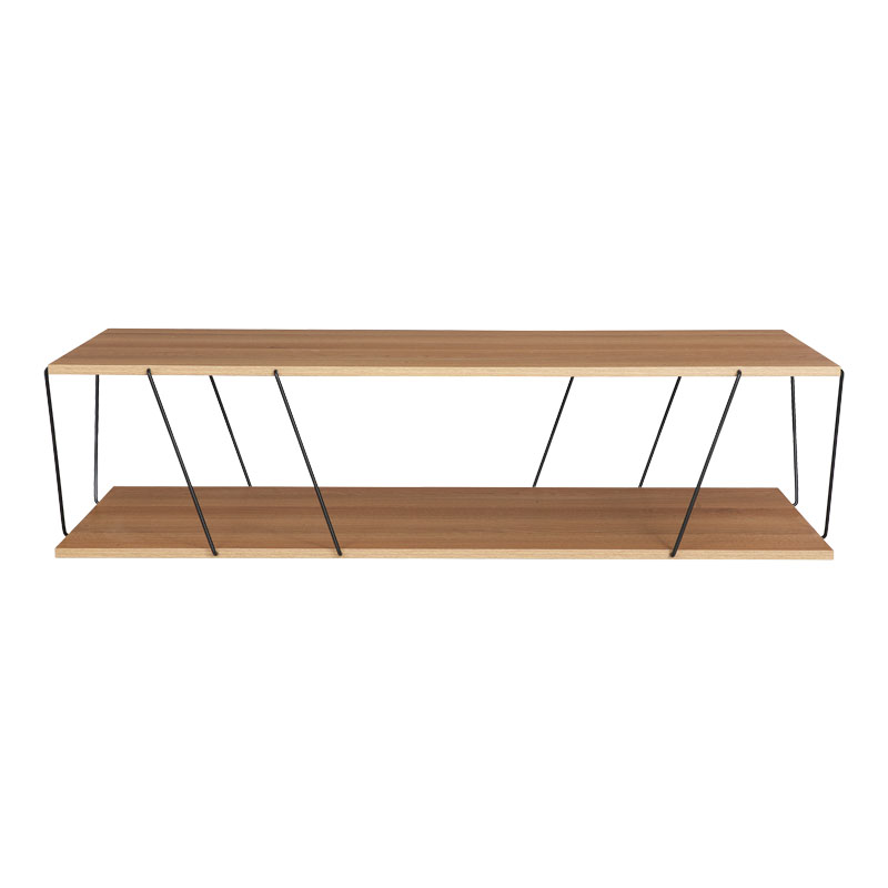 Τραπέζι σαλονιού Tars pakoworld sonoma-μαύρο 120x50x30εκ - Image 3