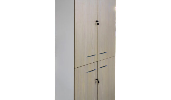 Ντουλάπα γραφείου Armadi pakoworld sonoma-λευκό 80x40x200εκ