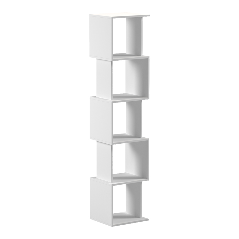Βιβλιοθήκη Cubik pakoworld λευκό 35x30x161εκ - Image 2