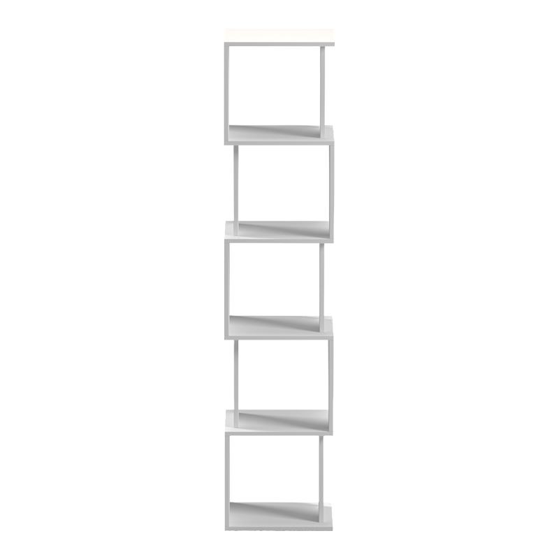 Βιβλιοθήκη Cubik pakoworld λευκό 35x30x161εκ - Image 3