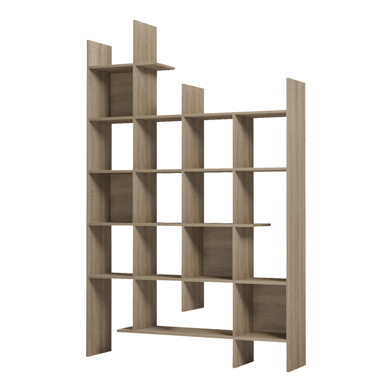 Βιβλιοθήκη Manco pakoworld sonoma 122x25.5x188εκ - Image 4