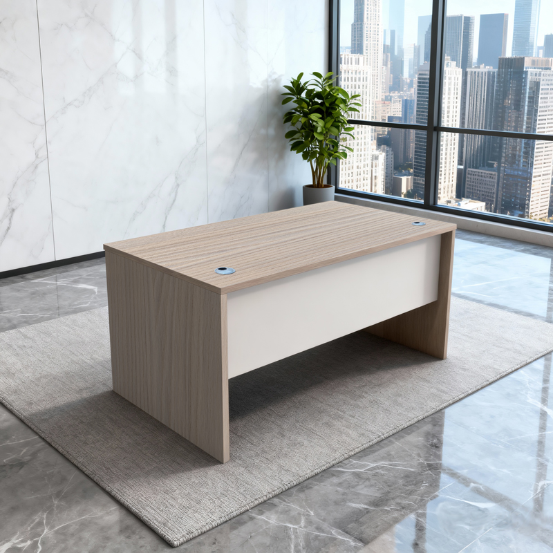 Γραφείο εργασίας Armadi pakoworld sonoma-λευκό 180x75x75εκ - Image 2