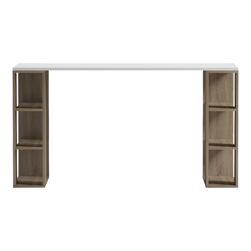 Γραφείο εργασίας Praga pakoworld sonoma-λευκό 140x60x75εκ - Image 3