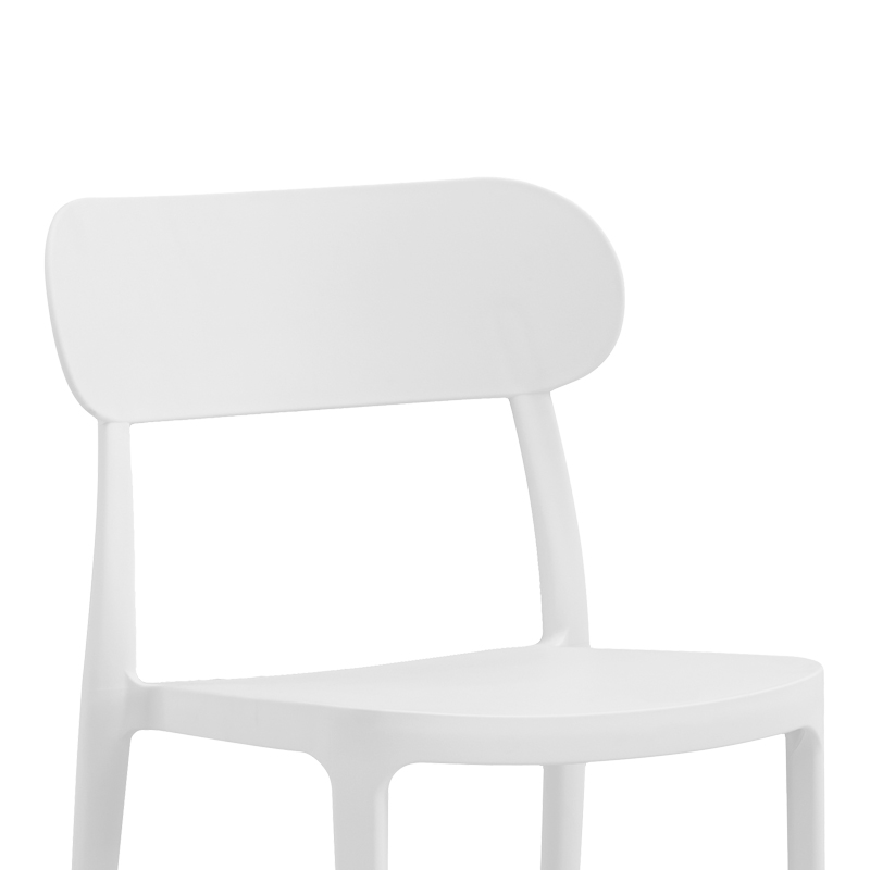 Καρέκλα Amvroan στοιβαζόμενη pakoworld με UV protection λευκό pp 51x49x79.5εκ - Image 3