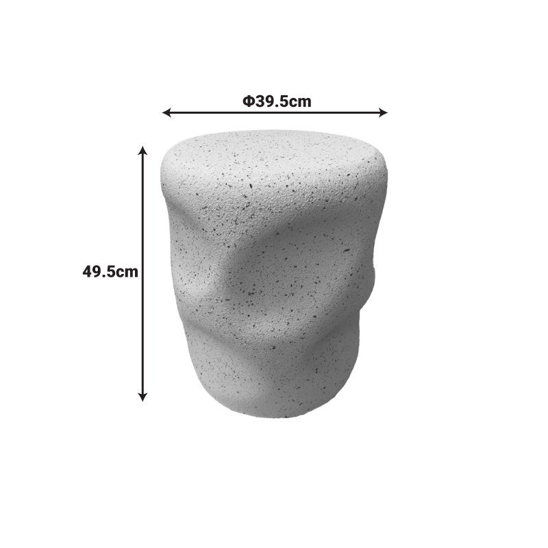 Βοηθητικό τραπέζι Ardin pakoworld MGO λευκό Φ39.5x49.5εκ - Image 3