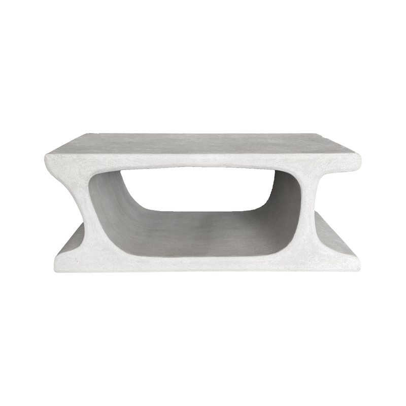 Τραπέζι σαλονιού Nafel pakoworld mdf λευκό 120x60x45εκ - Image 3