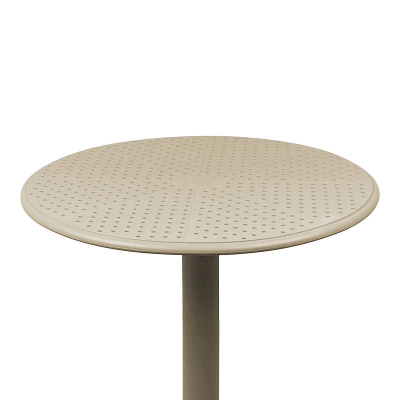 Τραπέζι Merkon pakoworld pp σε cappucino απόχρωση Φ60x75εκ - Image 2