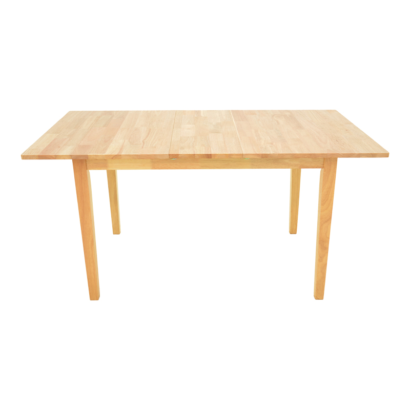 Tραπέζι επεκτεινόμενο Country pakoworld rubberwood σε φυσική απόχρωση 120-150x80x74εκ - Image 4