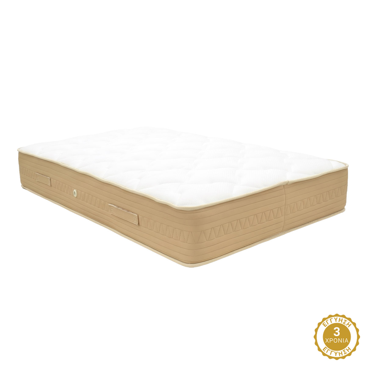 Κρεβάτι με στρώμα Athos Sleepy pakoworld λευκό 160x200εκ - Image 4