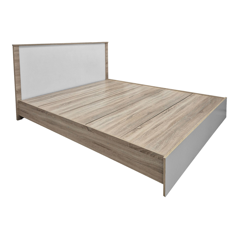 Κρεβάτι με στρώμα Athos Sleepy pakoworld sonoma λευκό 160x200εκ - Image 3