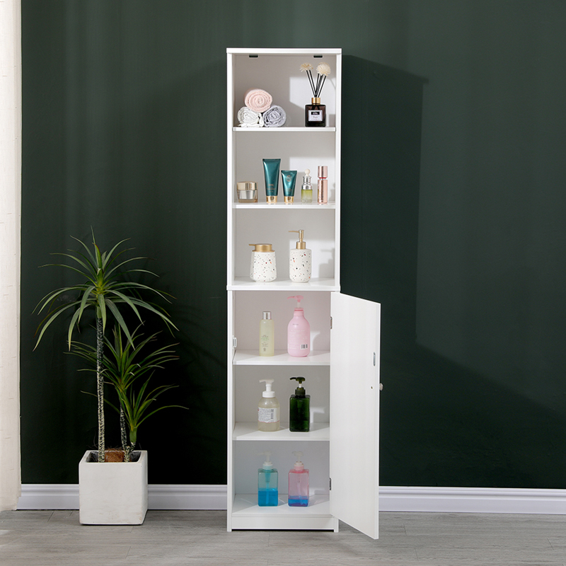 Ντουλάπι-στήλη Desilia pakoworld mdf λευκό 37x30x160εκ - Image 2