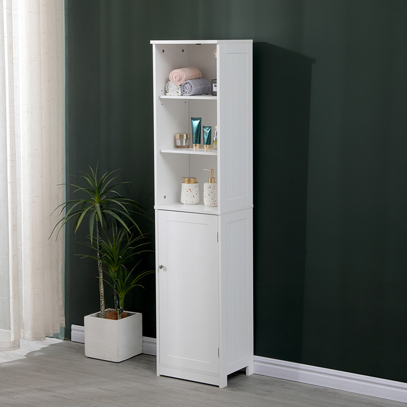Ντουλάπι-στήλη Desilia pakoworld mdf λευκό 37x30x160εκ - Image 4