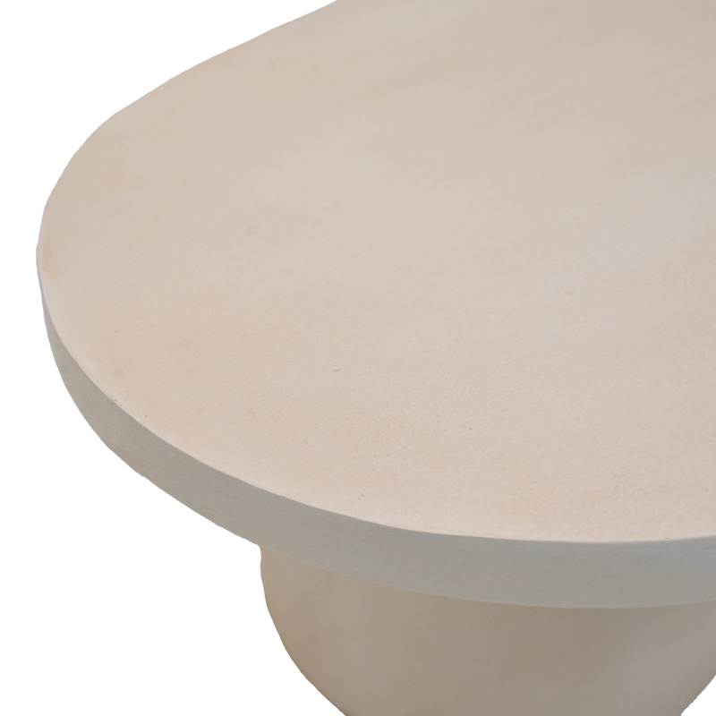 Τραπέζι σαλονιού Vooge pakoworld MGO κρέμ 100x64x39εκ - Image 4