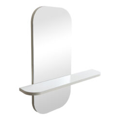 Καθρέπτης Lunaria pakoworld λευκό MDF 60x11.5x60εκ