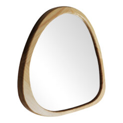 Καθρέπτης Ione pakoworld MDF σε φυσική απόχρωση 55x2