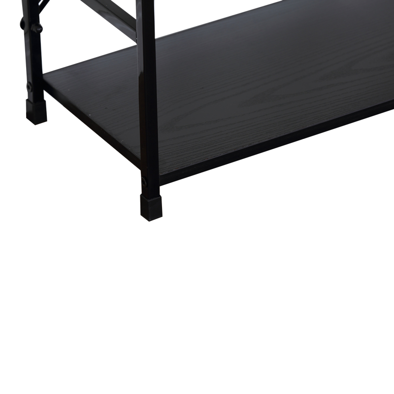 Βιβλιοθήκη-ραφιέρα Manlo pakoworld μαύρο μέταλλο 58.6x23.5x80εκ - Image 4