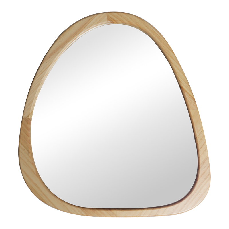 Καθρέπτης Ione pakoworld MDF σε φυσική απόχρωση 55x2,5x60 εκ - Image 3