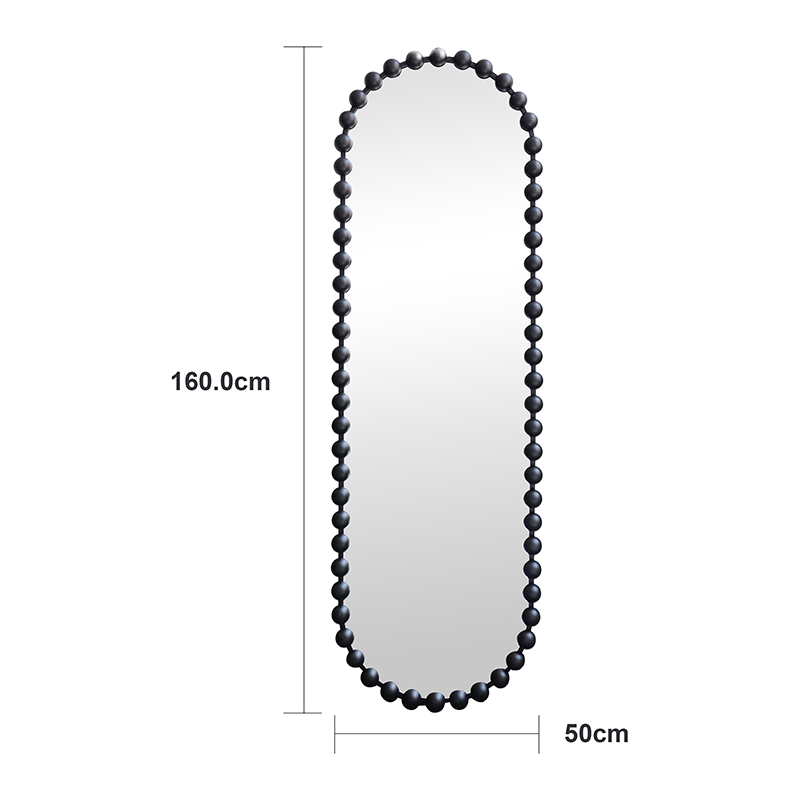 Καθρέπτης Myrtus pakoworld χρυσό MDF 40x2,5x160 εκ - Image 4
