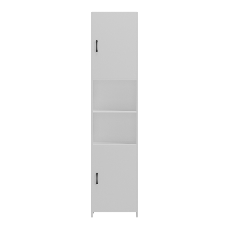 Ντουλάπι-στήλη Perlina pakoworld λευκό 40x32x175εκ - Image 4