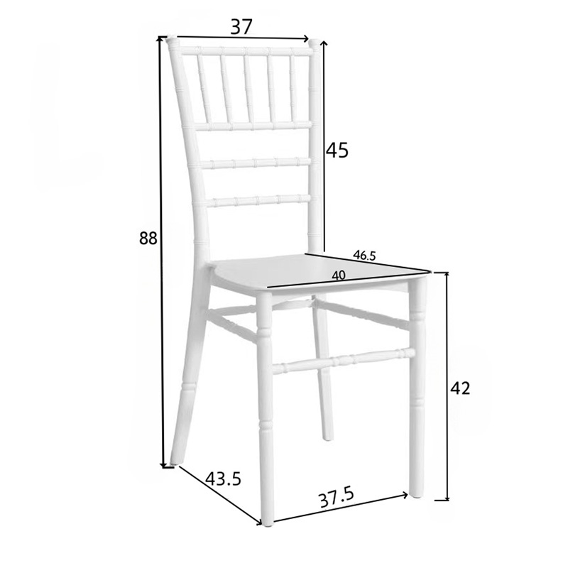 Καρέκλα Tiffany pakoworld διάφανο pc 38x38.5x88εκ - Image 6