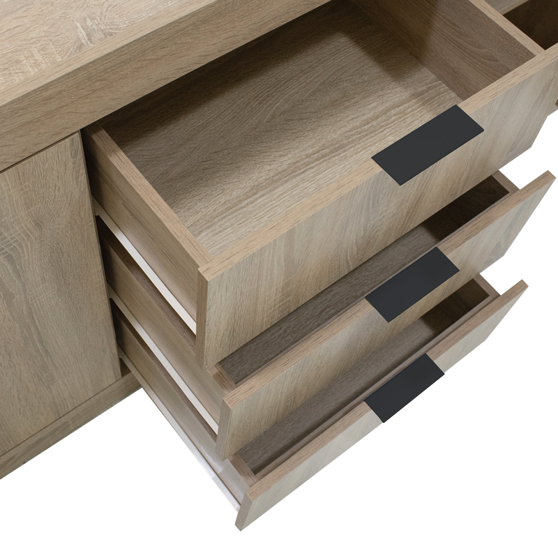Μπουφές Doha pakoworld σε sonoma απόχρωση 180x45x80.5εκ - Image 5