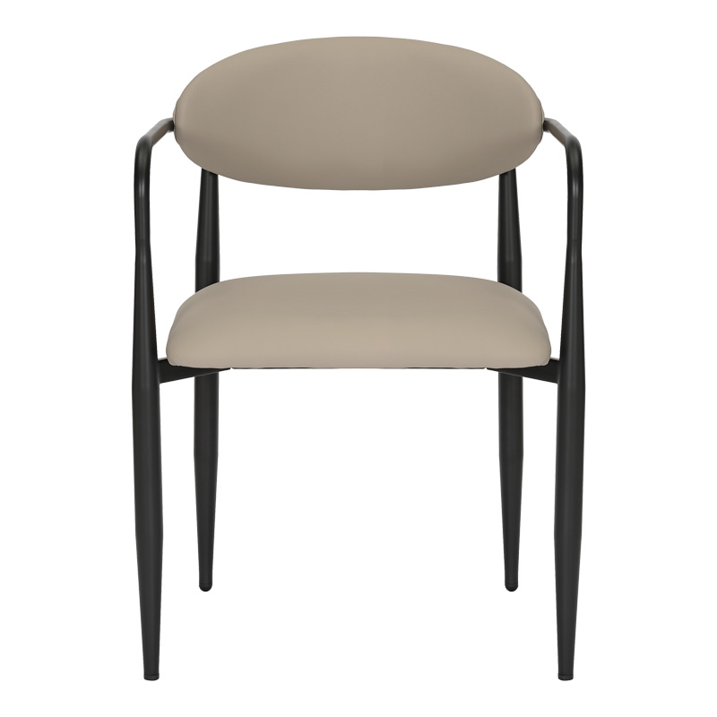 Πολυθρόνα Kalone pakoworld pu σε γκρι-μπεζ απόχρωση 56x55x78εκ - Image 5