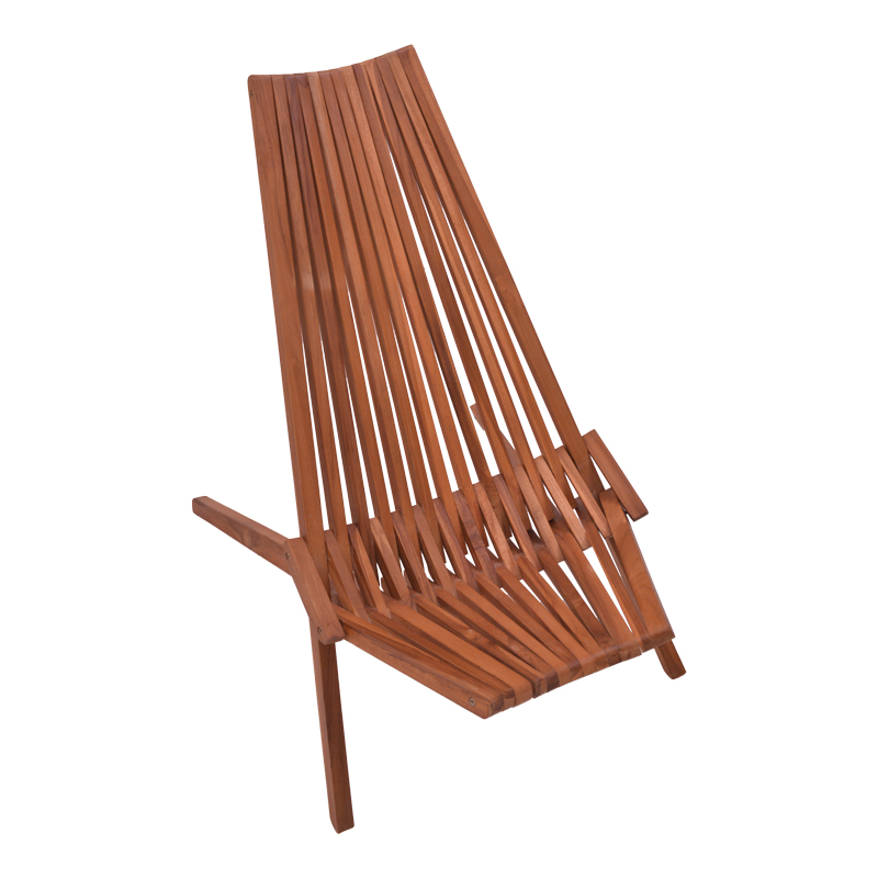 Πολυθρόνα Phoenox pakoworld πτυσσόμενη φυσικό teak ξύλο 65x90x87εκ - Image 8