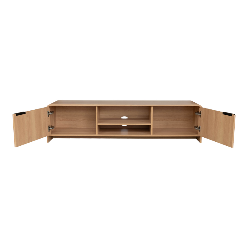 Έπιπλο τηλεόρασης Anfen pakoworld mdf σε φυσική απόχρωση 160x39x40,5εκ - Image 3