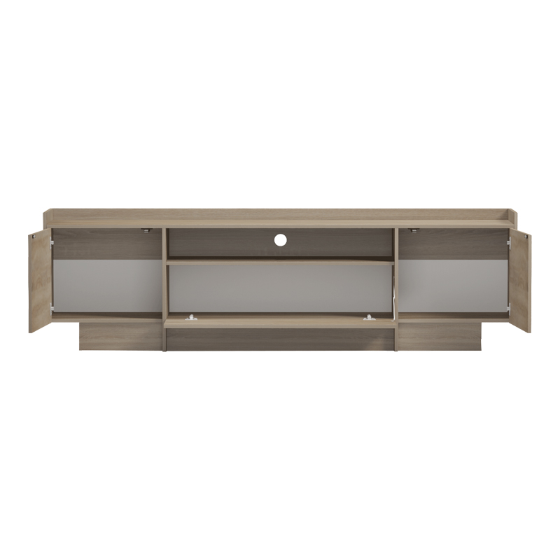 Έπιπλο τηλεόρασης Derden pakoworld sonoma 197x38x58εκ - Image 2