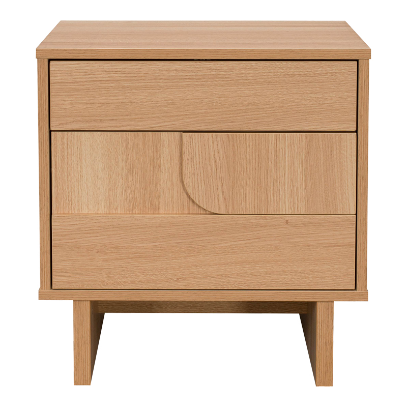 Κομοδίνο Jenfia pakoworld mdf σε φυσική απόχρωση 48x39x50,5εκ - Image 4