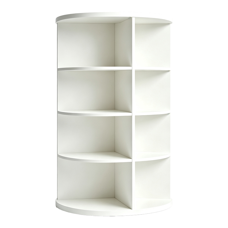 Γωνιακή ραφιέρα Benzal pakoworld λευκό MDF 80x30x120εκ - Image 2