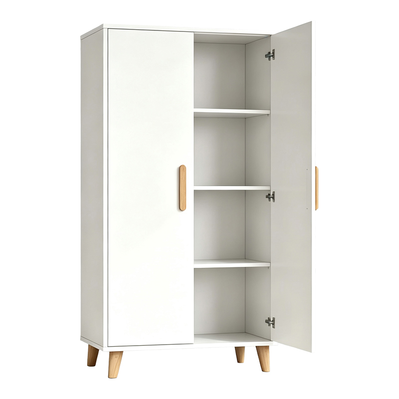 Ντουλάπι Tamera pakoworld λευκό με φυσική απόχρωση MDF 60x30x120εκ - Image 2