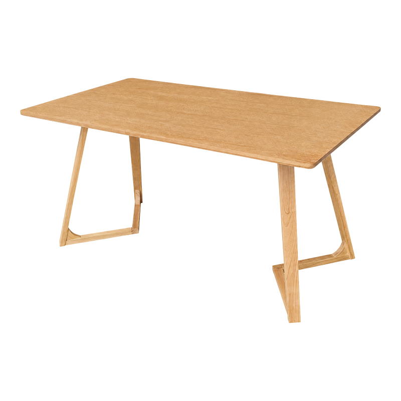 Τραπέζι Pendra pakoworld mdf επιφάνεια με πόδι ξύλο μασίφ σε sonoma απόχρωση 150x80x75εκ - Image 4